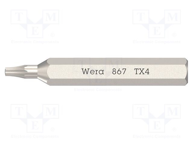 Screwdriver bit; Torx®; TX3; 867/0 Micro; Overall len: 30mm