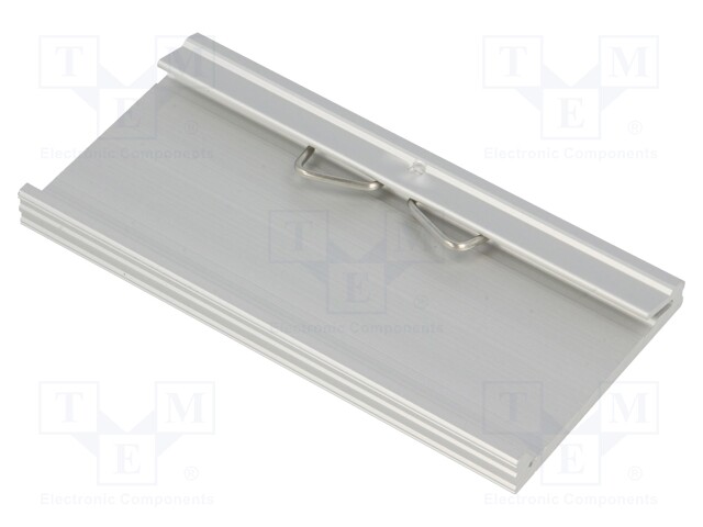 DIN rail mounting bracket; Mat: aluminium; 100mm; Rail: TS35