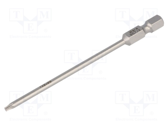 Screwdriver bit; Torx®; TX08; Overall len: 89mm