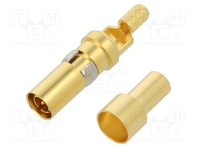 DIN-Signal coax m, solder/crimp 50Ohm