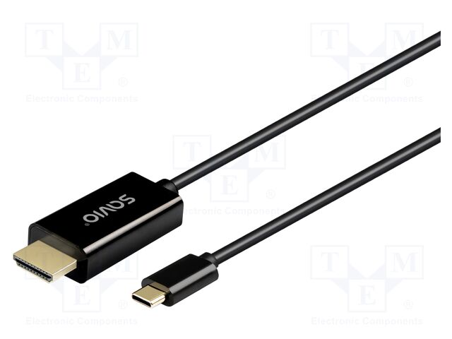 Cable; HDMI plug,USB C plug; Support: Full HD 1080p,UHD 2160p
