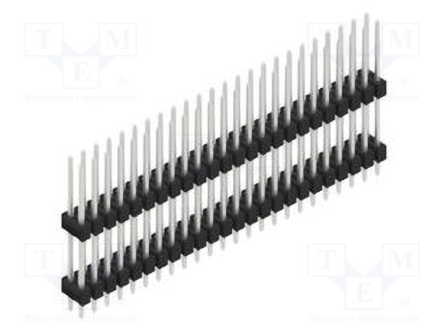 Connector: pin strips; pin header; male; PIN: 48; 2.54mm; THT; 2x24