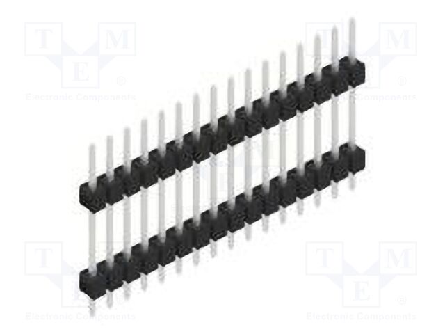 Connector: pin strips; pin header; male; PIN: 16; 2.54mm; THT; 1x16