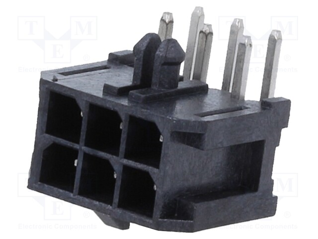 Connector: wire-board; socket; male; -40÷105°C; PIN: 6; Layout: 2x3
