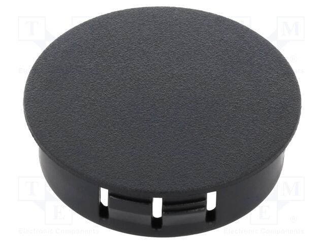 Accessories: stopper; H: 11.5mm; push-in,snap-fastener; black