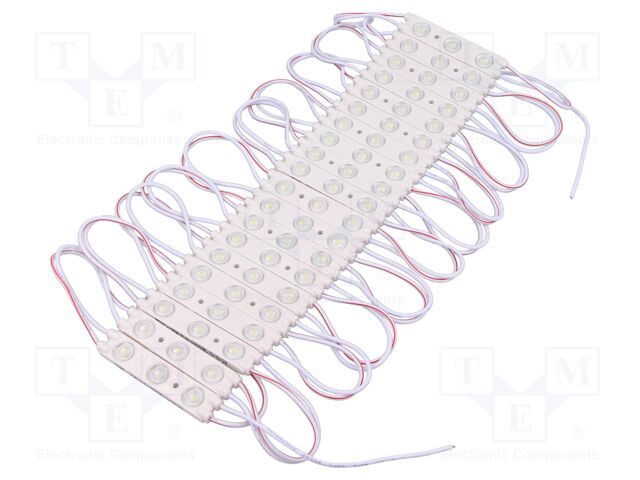 LED; white; 9500K; 720mW; 51.1lm; IP67; 160°; No.of diodes: 3; 2835