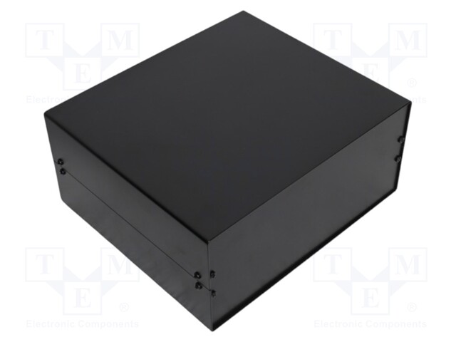 Enclosure: with panel; X: 261mm; Y: 300mm; Z: 134mm; aluminium; black