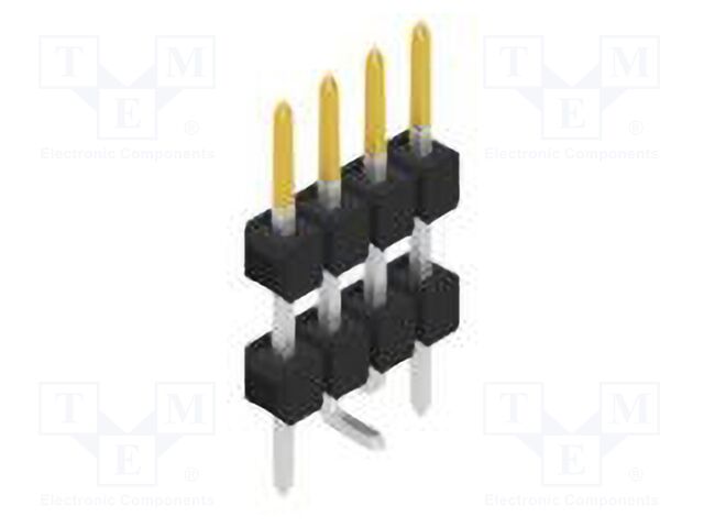 Connector: pin strips; pin header; male; PIN: 4; 2.54mm; SMT; 1x4