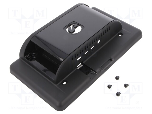 Enclosure: for computer; Raspberry Pi 4 B; ABS; black; X: 115.6mm