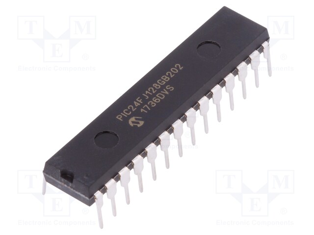 PIC microcontroller; Memory: 128kB; SRAM: 8192B; 2÷3.6VDC; THT