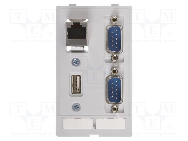 "Data module (RJ45; USB; 2XSUB-D9,mm)"