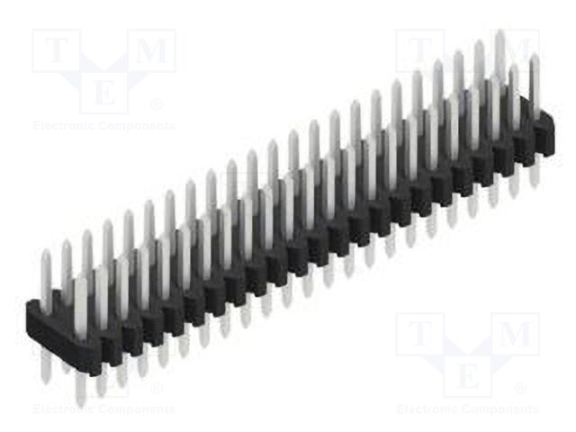 Connector: pin strips; pin header; male; PIN: 46; 1.27mm; THT; 2x23