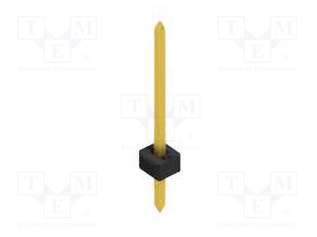 Connector: pin strips; pin header; male; PIN: 1; 2mm; THT; 1x1; 100V