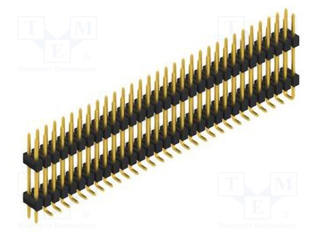 Connector: pin strips; pin header; male; PIN: 62; 2.54mm; SMT; 2x31