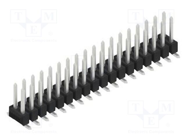 Connector: pin strips; pin header; male; PIN: 36; 2.54mm; SMT; 2x18