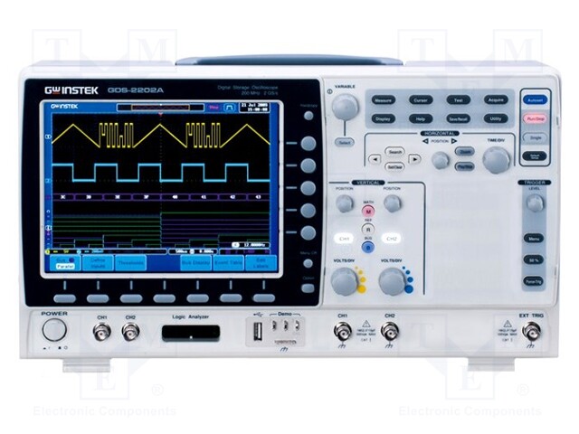 Oscilloscope: digital; Band: ≤300MHz; Channels: 2; 2Mpts; Plug: EU