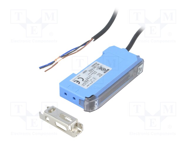 Sensor: optical fibre amplifier; PNP; IP50; Connection: lead 2m