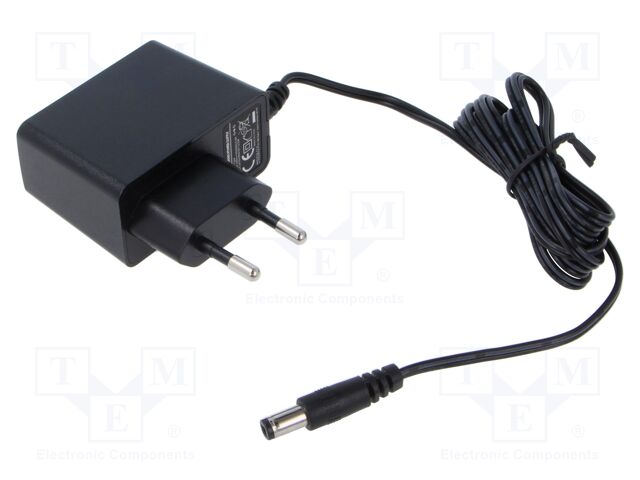 Power supply: switching; mains,plug-in; 24VDC; 0.5A; 12W; 83%