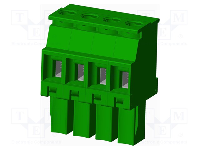 Connector: pluggable terminal block; plug; female; angled 90°