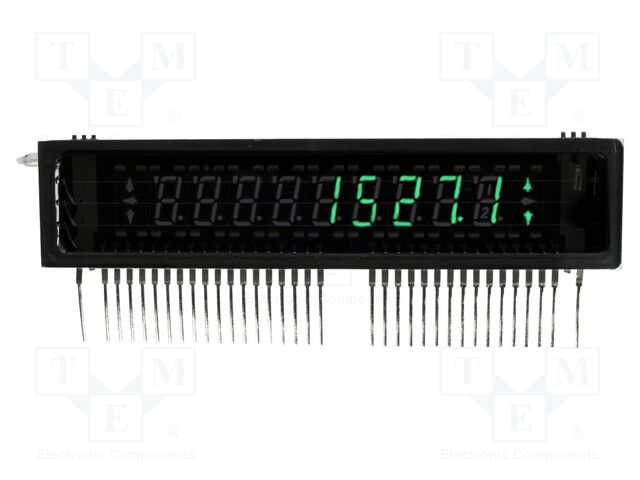 Display: VFD; 9x1; -40÷85°C; Dim: 112x25x6.8mm