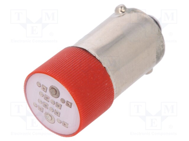 LED lamp; red; BA9S; 24VDC; 24VAC