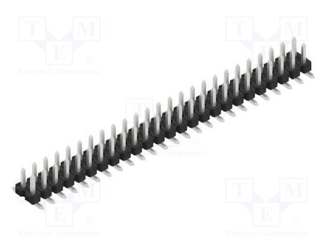 Connector: pin strips; pin header; male; PIN: 50; 2.54mm; SMT; 2x25