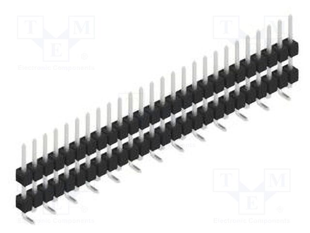 Connector: pin strips; pin header; male; PIN: 26; 2.54mm; SMT; 1x26