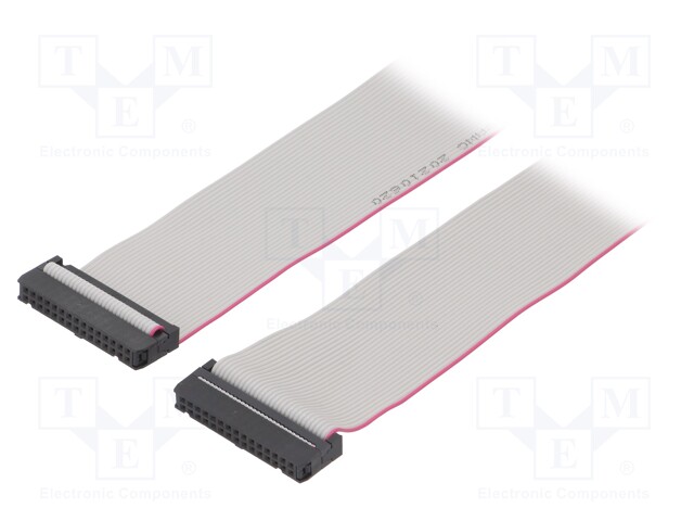 Ribbon cable with IDC connectors; 30x28AWG; Cable ph: 1.27mm