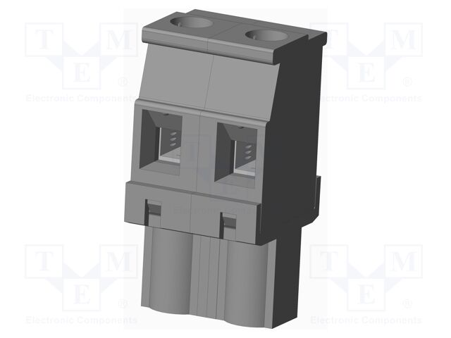 Connector: pluggable terminal block; plug; female; angled 90°
