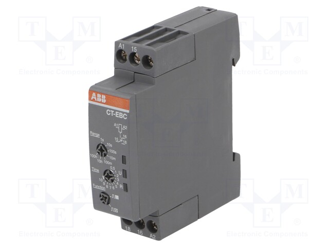 Timer; 0,05s÷100h; SPDT; 24÷240VAC; 24÷48VDC; DIN; -20÷60°C; IP20