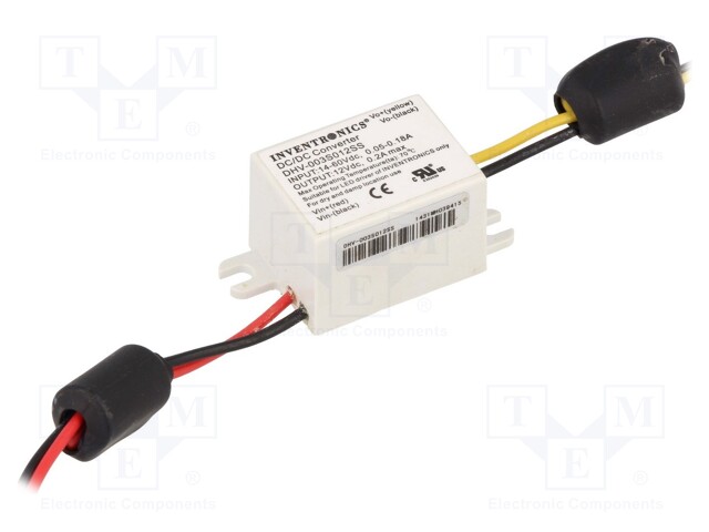 Power supply: switched-mode; LED; 12VDC; 200mA; 14÷60VDC; IP54