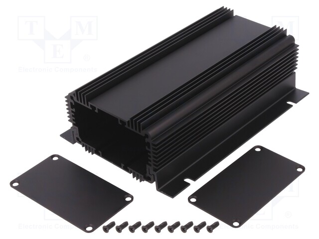 Enclosure: with panel; 1455NHD; X: 86mm; Y: 160mm; Z: 51mm; aluminium