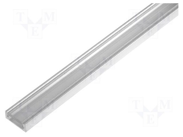 Profiles for LED modules; transparent; surface; L: 2m; aluminium