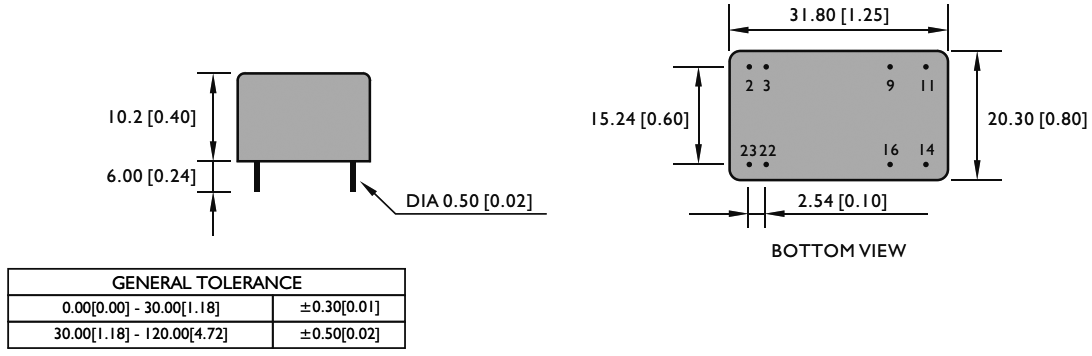 Converter: DC/DC; 5W; Uin: 18÷36VDC; Uout: 5VDC; Uout2: -5VDC; RDD05U