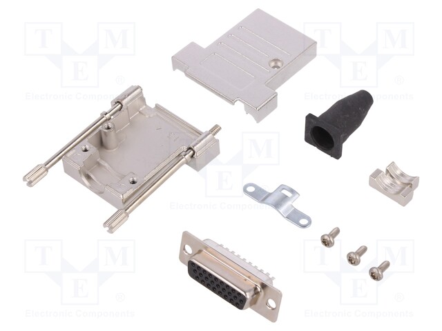 D-Sub; PIN: 26; plug; male; shielded,stamped and formed contacts