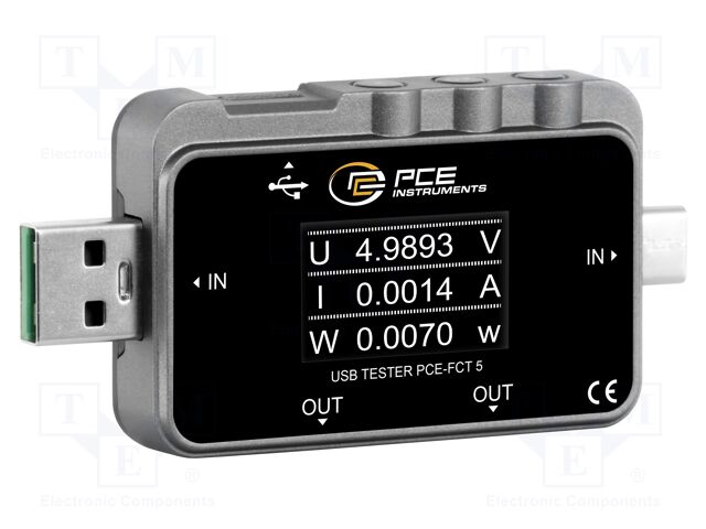 Meter: power quality analyser; LCD TFT 1,06"; VDC: 4÷24V; 0÷6.5A