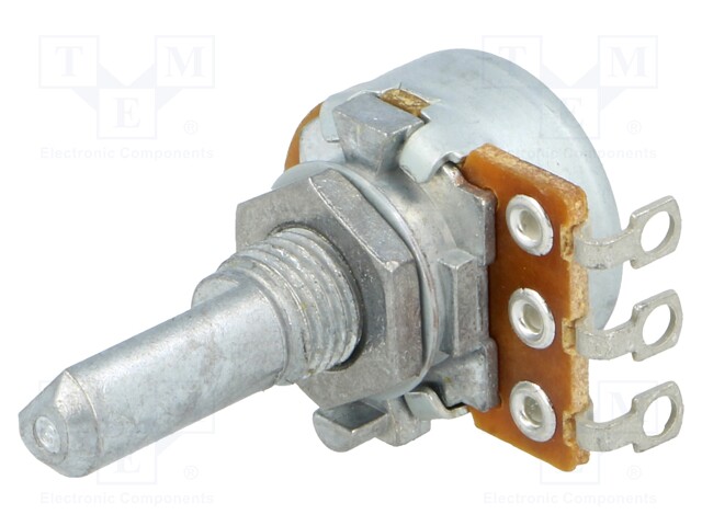 Potentiometer: shaft; single turn; 10kΩ; 100mW; ±20%; 6mm; L: 20mm