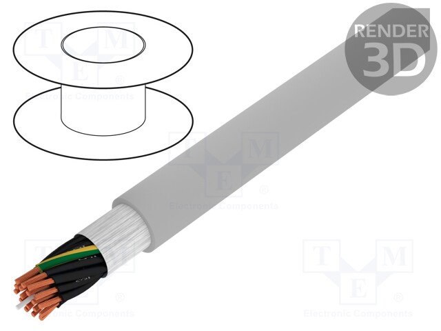 Wire: control cable; ÖLFLEX® FD CLASSIC 810; 18G1,5mm2; PVC; grey