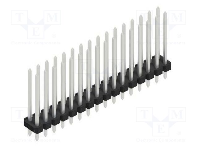 Connector: pin strips; pin header; male; PIN: 32; 2.54mm; THT; 2x16