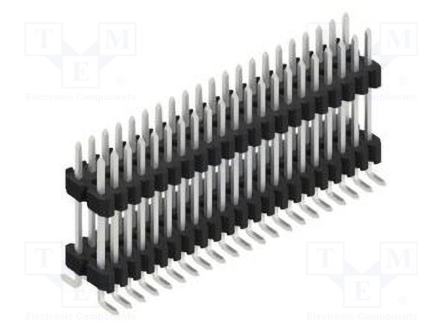 Connector: pin strips; pin header; male; PIN: 42; 1.27mm; SMT; 2x21