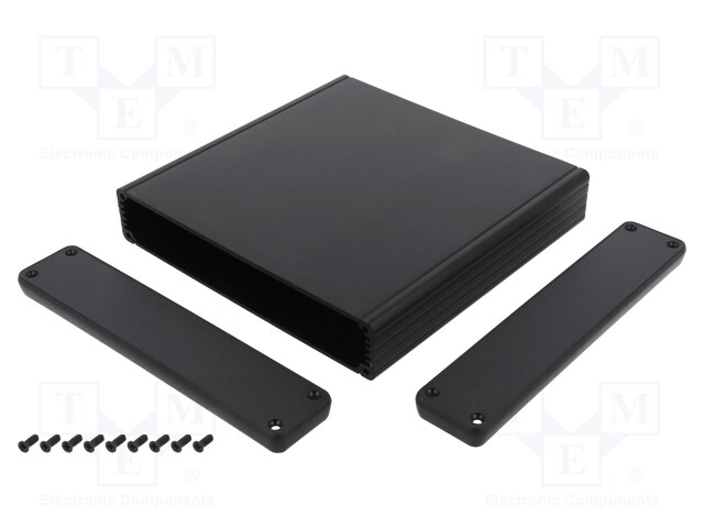 Enclosure: with panel; 1455; X: 165mm; Y: 160mm; Z: 30mm; aluminium