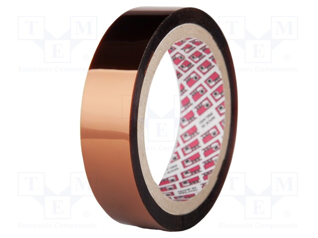 Tape: high temperature resistant; 50mm; L: 33m; amber; max.300°C