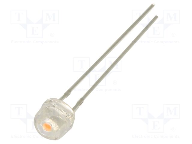 LED; pink; 4.8mm; 700mcd; 100°; Front: convex; 3.1VDC; No.of term: 2