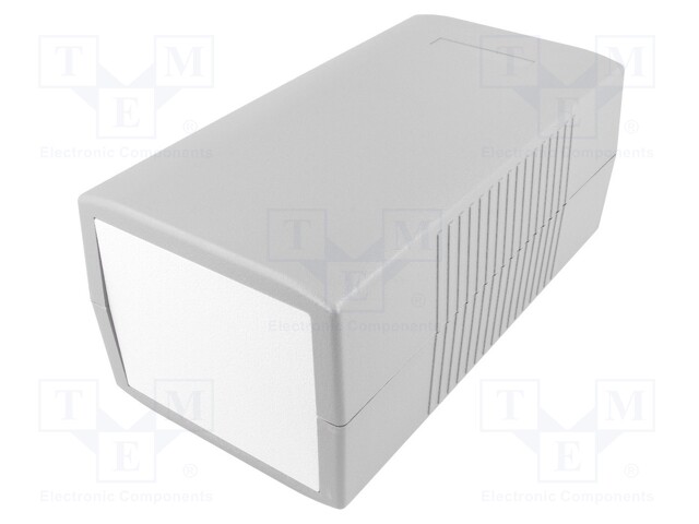 Enclosure: with panel; X: 100mm; Y: 190mm; Z: 80mm; ABS; dark grey