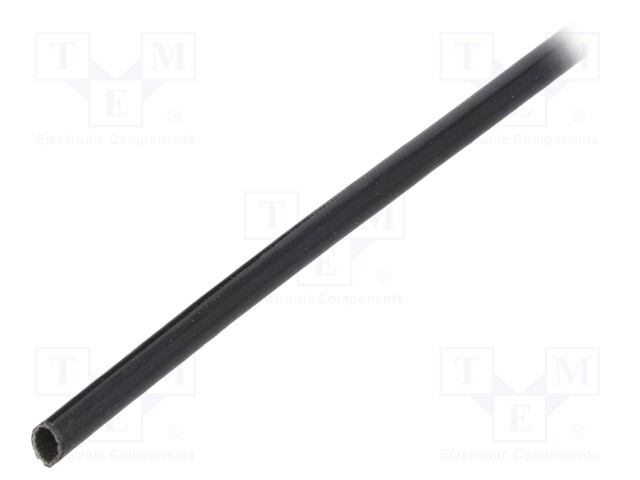 Insulating tube; black; -20÷155°C; Øint: 3mm; L: 100m