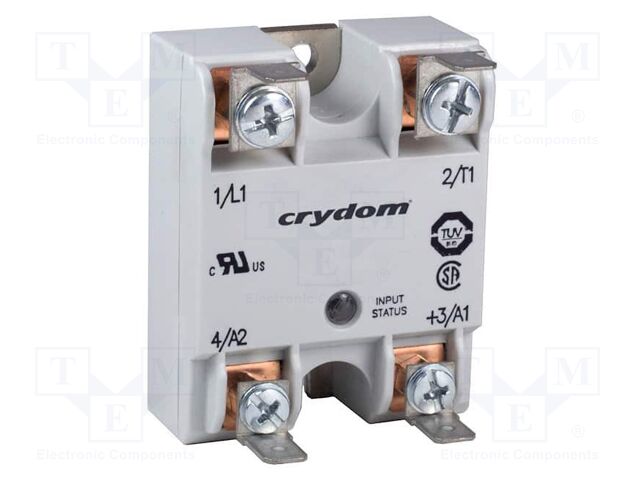 Relay: solid state; Ucntrl: 3÷32VDC; 10A; 24÷280VAC; on panel; IP00