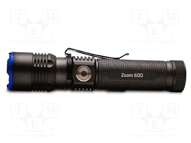 Torch: LED; waterproof; No.of diodes: 1; 15h; L: 135mm; 600lm; Ø: 31mm