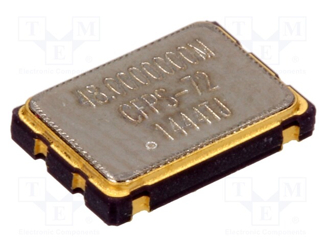 Generator: quartz; 48MHz; SMD; 5V; ±50ppm; 0÷70°C; 7.2x5.2x1.8mm