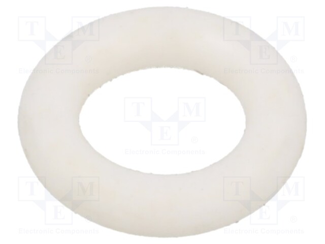 O-ring gasket; silicone; Thk: 2.5mm; Øint: 7mm; white; -60÷160°C