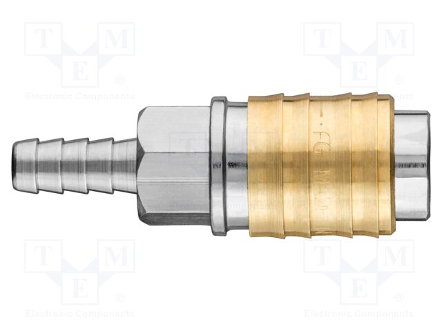 Quick connection coupling; brass; Connection: 8mm